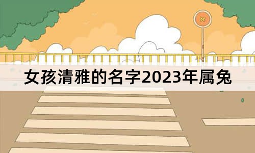 女孩清雅的名字2023年属兔