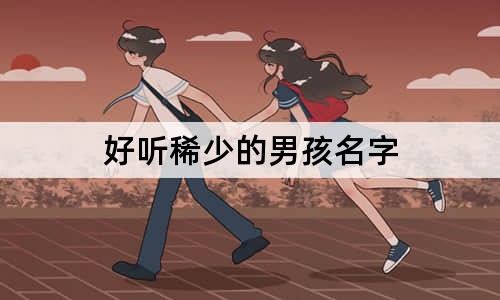 好听稀少的男孩名字