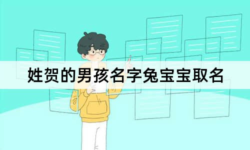 姓贺的男孩名字兔宝宝取名