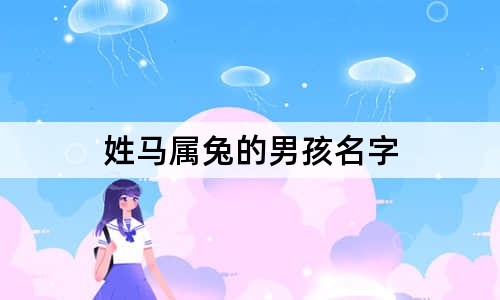 姓马属兔的男孩名字