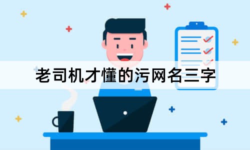 老司机才懂的污网名三字