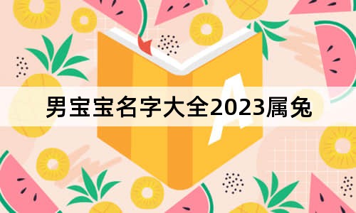 男宝宝名字大全2023属兔