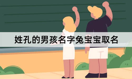 姓孔的男孩名字兔宝宝取名