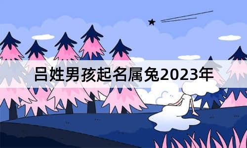 吕姓男孩起名属兔2023年