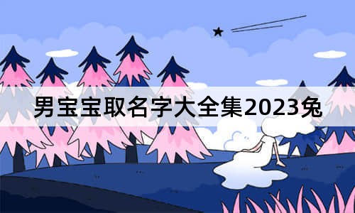 男宝宝取名字大全集2023兔年