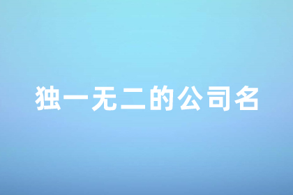 2024独一无二的公司名 好听罕见绝不重名的公司名称